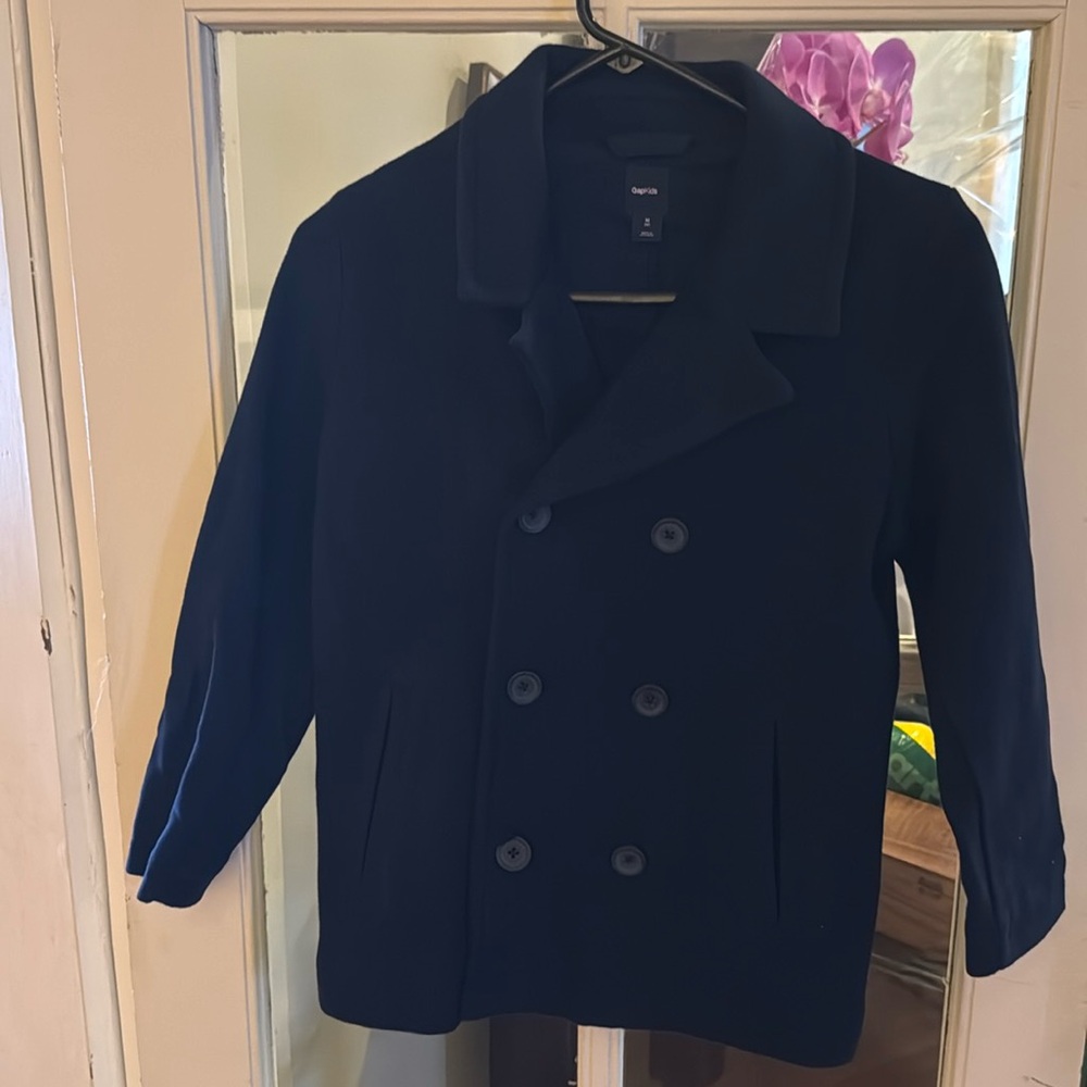 Gapkids, navy pea coat size medium 8